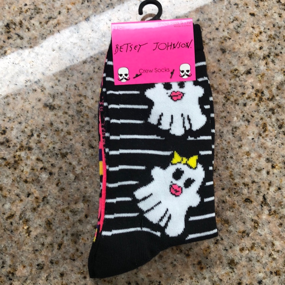 NEW 3 Pairs Halloween Betsey Johnson Socks